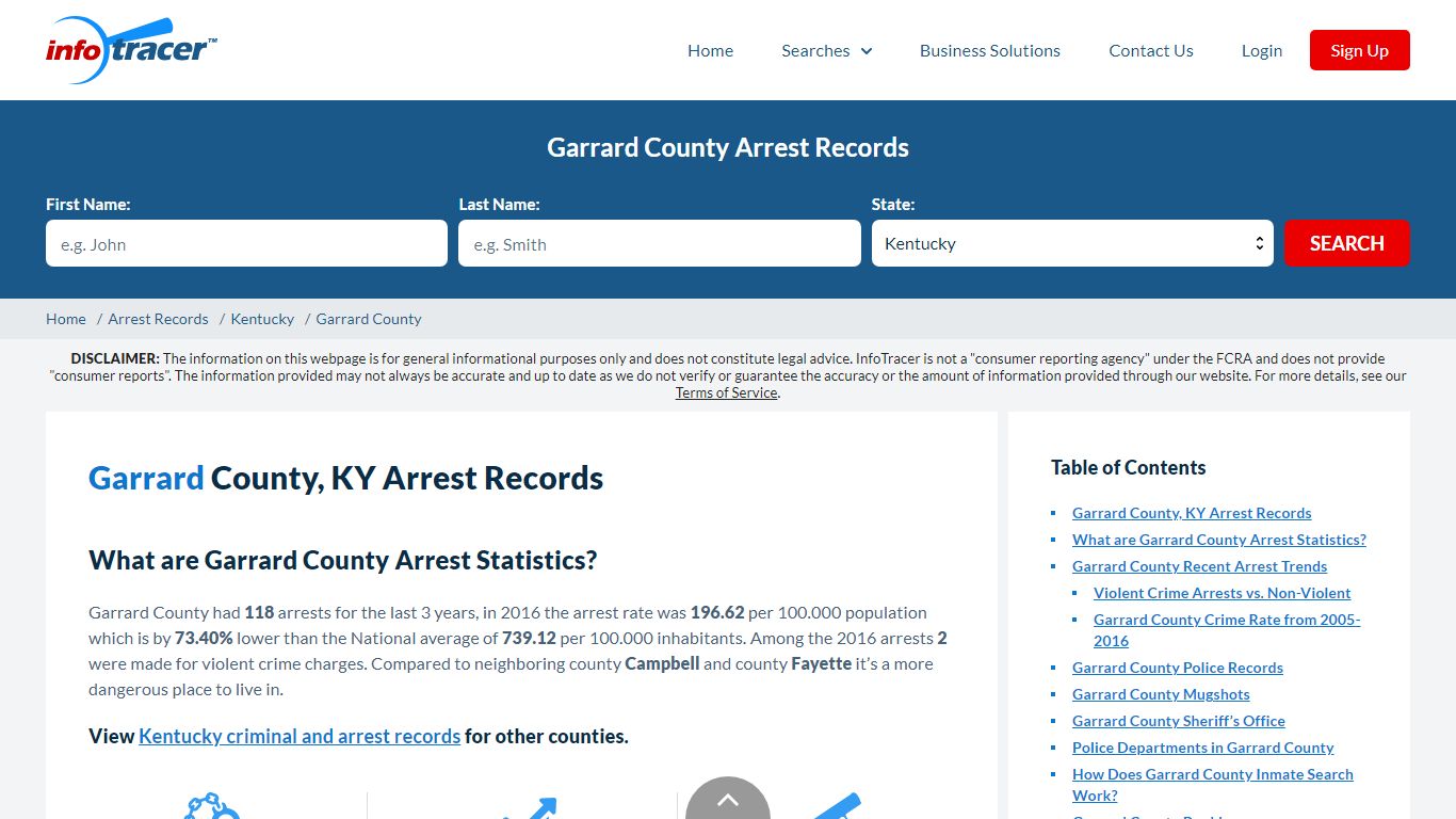 Garrard County, KY Arrests, Mugshots & Jail Records - InfoTracer