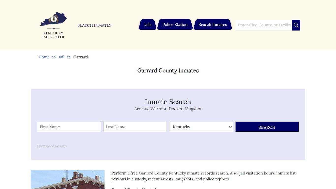 Garrard County Inmates - Jail Roster Search